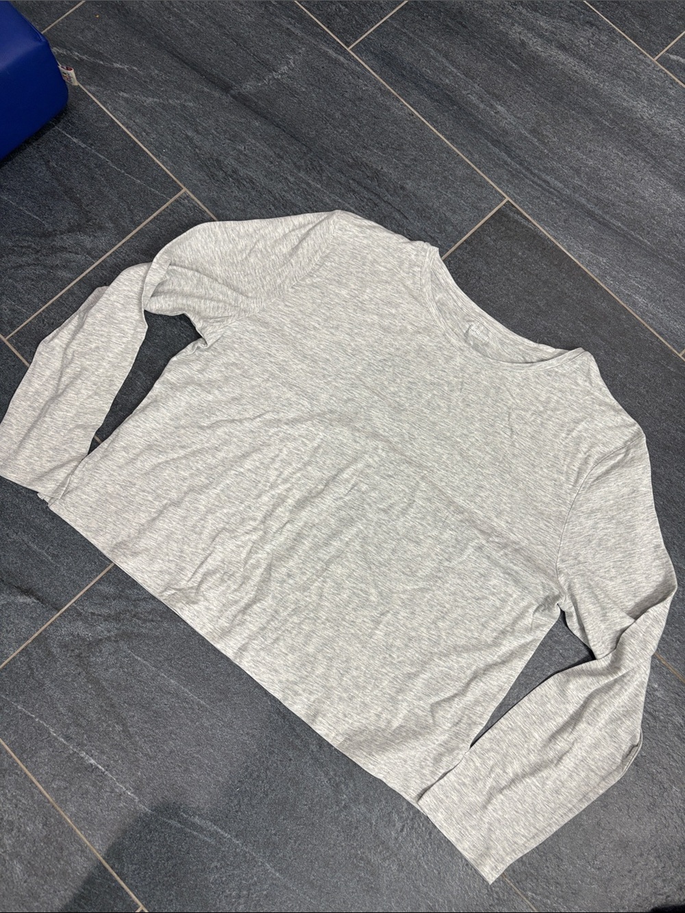 girlfriend collective Heather Gray Long Sleeve Crew